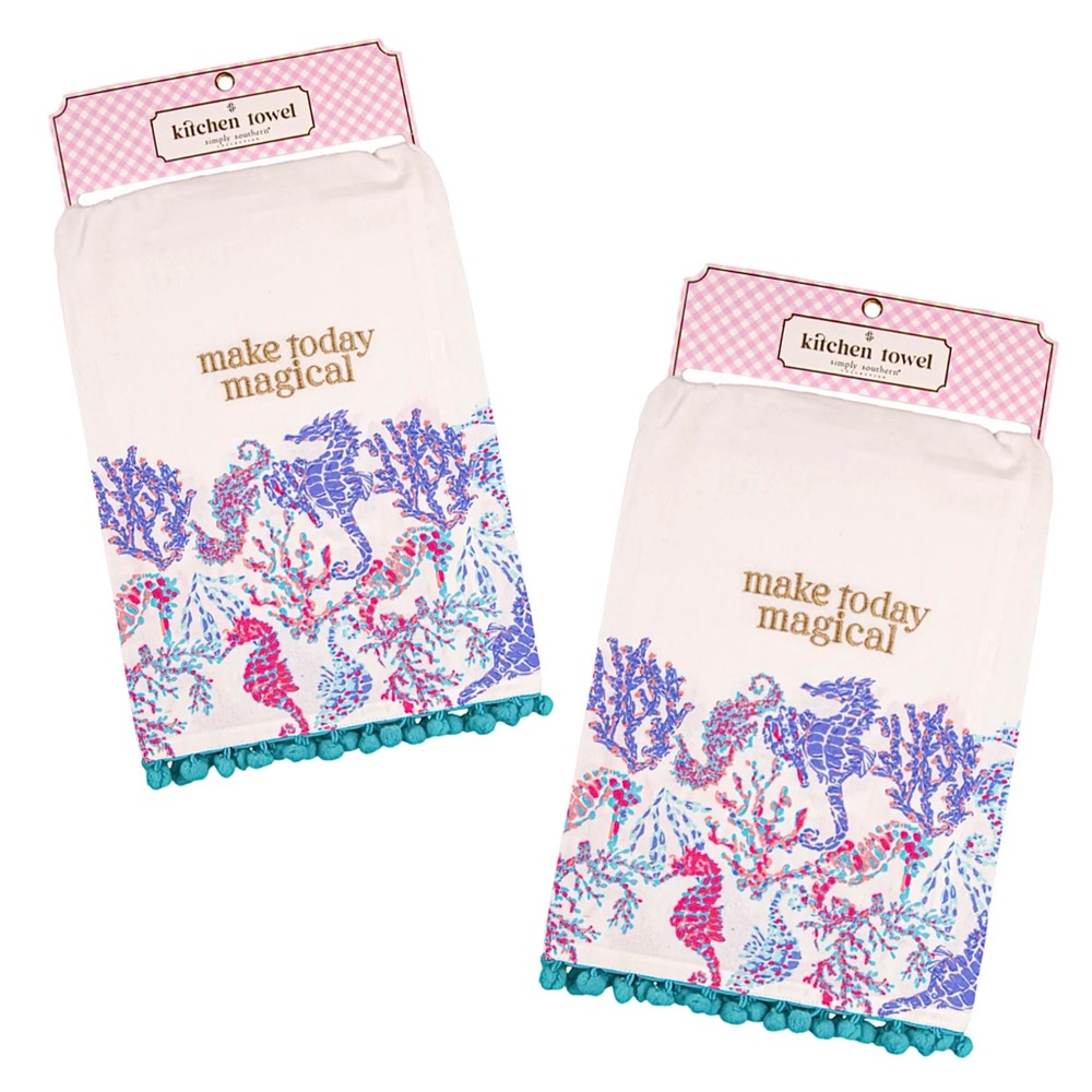 ✨🆕🐚🪸SIMPLY SOUTHERN MAKE TODAY MAGICAL KITCHEN TOWEL SET🪸🐚